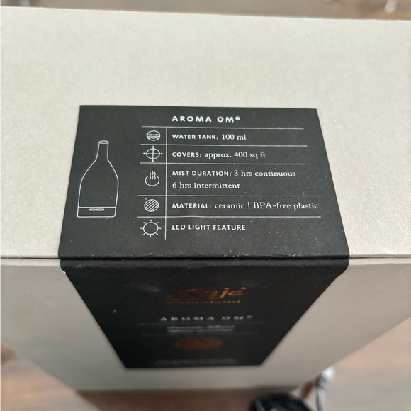 Saje Aroma Om Black Diffuser - Picture 3 of 3